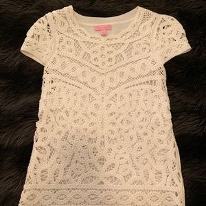 Lilly Pulitzer White Crochet Top